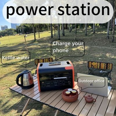 UN38.3 MSOS 2200W Power Station Disesuaikan Oranye Hitam