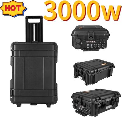 Stasiun Listrik Portabel Darurat 3000W Solar Generator Backup