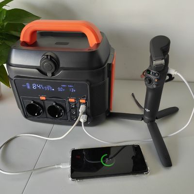 600W/576wh Stasiun Listrik Portabel Multifungsi Langsung dengan Output Tipe-C2 Pd27W