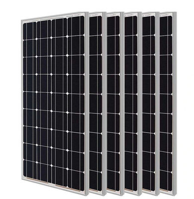 Panel atap surya tanpa perawatan selama 25 tahun 100W 280W modul fotovoltaik silikon monokristalin dengan bingkai aluminium