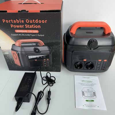 110V 220V darurat perkemahan 576wh portabel pembangkit listrik tenaga surya 600W