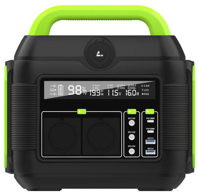 600W Portable Mobile Power 6kg Oranyeu Hitam Outdoor Indoor Energy Emergency Storage Power