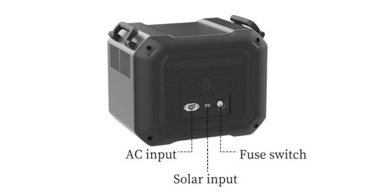 3600W Pure Sine Wave Portable Power Station LiFePO4 Energi Surya Penyimpanan Baterai BMS