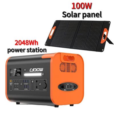 Pure Sinus Wave Inverter 2200W Lithium Iron Phosphate Emergency Generator untuk Portable