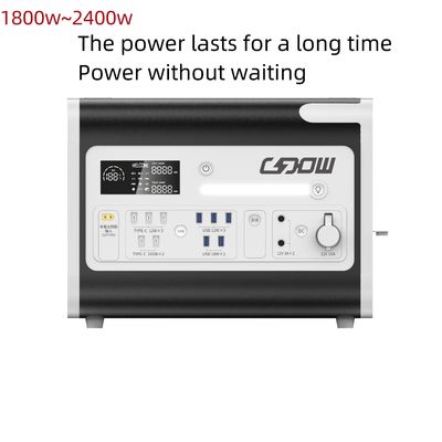 LiFePO4 Solar Mobile Power Station Generator 2200W untuk Sistem Energi Luar dan Rumah