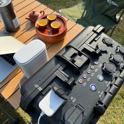 Outdoor Motor Generator LT-50 untuk Perikanan Self-Driving Travel Power Supply yang dapat ditumpuk