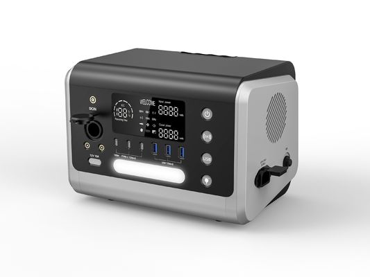 600W Portable Solar Generator untuk Camping Wireless Charging AC/230 Output Power Station
