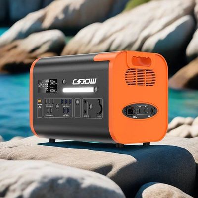 15W Wireless Charging LED Lighting Portable Mobile Power Station untuk Mobil dan Sistem Surya