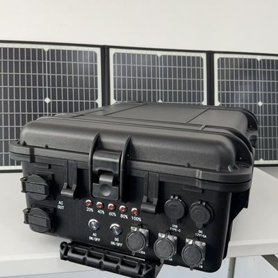 6-7 jam waktu pengisian LiFePO4 Baterai Pack untuk berkemah CPAP Mobil RV Solar Generator 4000W
