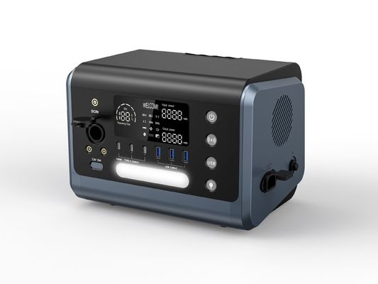 600W Solar Power Station Portable High Power AC Supply dengan 12W*3 USB Output dan HT06