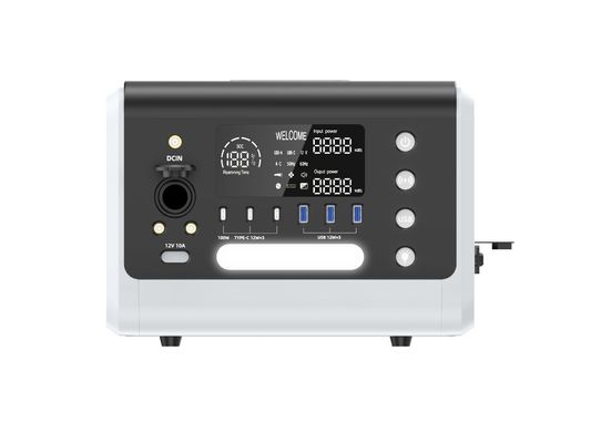 600W Solar Power Station Portable High Power AC Supply dengan 12W*3 USB Output dan HT06