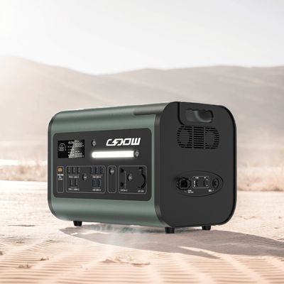 Hitam dan Oranye 2 200W Portable Solar Power Station Sumber Anda untuk Pengisian Listrik Luar Ruang
