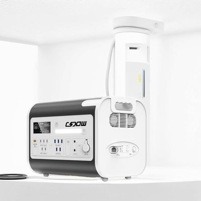 2000W Solar Generator dengan Multi-Function Output Port dan LED Lighting Tape Display