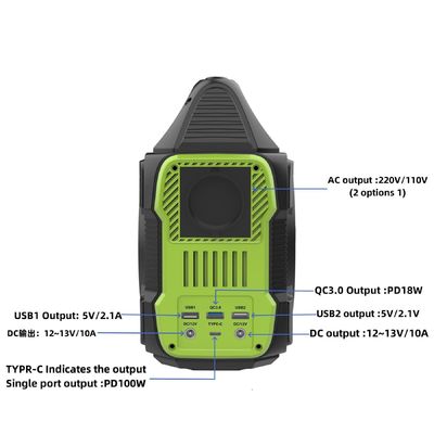 Penyimpanan Energi Luar Ruangan Sumber Daya Portable 288wh 300W Solusi Daya Ultimate Anda