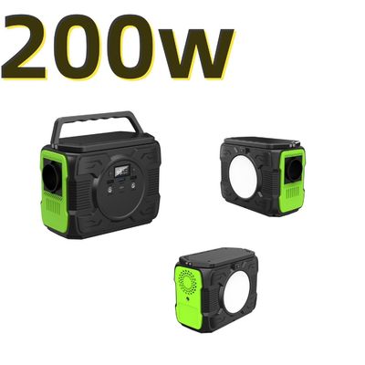 200W Panel Surya Pembangkit Listrik Darurat penyimpanan energi portabel untuk kegiatan luar ruangan