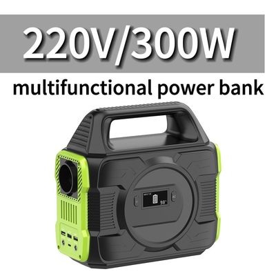 Stasiun listrik portabel 110V 220V 300W yang dapat didaur ulang Generator surya Power Bank