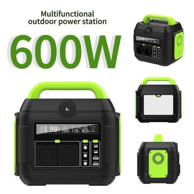 High Power Portable 600W 561wh Power Station dengan Baterai Lithium Ternary