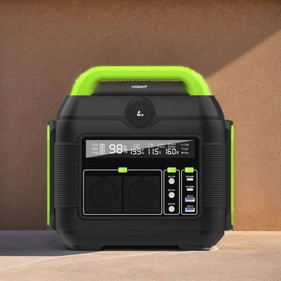600W 110V/220V Lithium Battery Solar Portable Power Station untuk lingkungan ramah ruangan