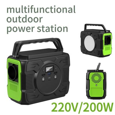 Kapasitas Baterai 48000mAh 200W Tipe penyimpanan energi Pasokan listrik untuk daya mobile 220V