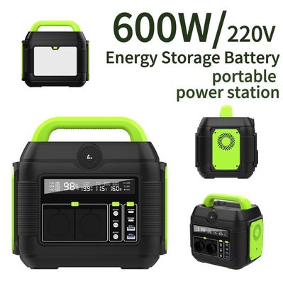 500W Multi-Function Portable Power Bank dengan 600W AC Socket Opsional dan Konsumsi