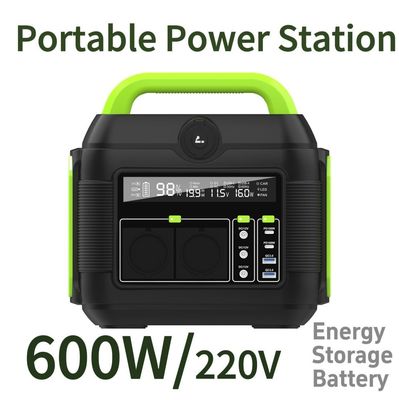 Stasiun listrik darurat 600W untuk berkemah dan pengisian daya seluler