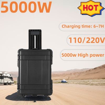 8000W Daya Puncak Portable Energy Storage Solar Generator dengan Lampu Buktinya Ledakan