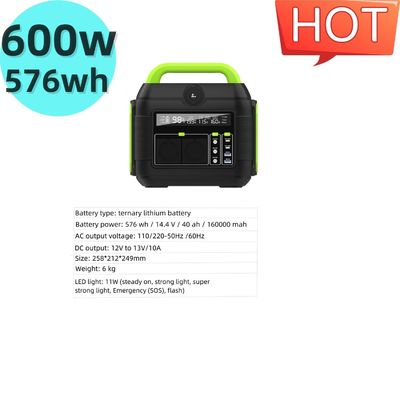 Stasiun Listrik Portable 600W Generator Surya untuk Daur Ulang S6 S6 Outdoor Camping
