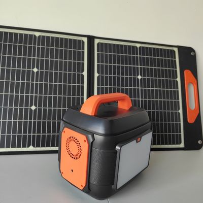 600W/576wh Portable Solar Generator untuk Outdoor Family Camping Trip Backup Power