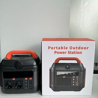Generator Surya Darurat Rumah Tangga Oranye 600W dengan Soket AC Standar Nasional
