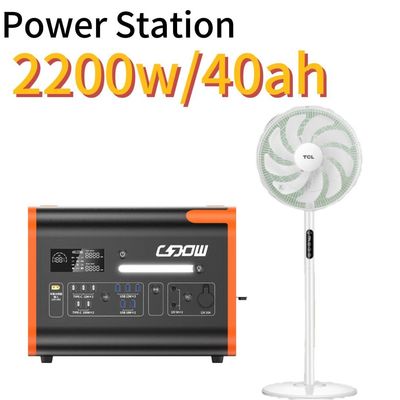 2048wh 2200W Portable Solar Energy Storage Power Station dengan Pure Sine Wave Inverter