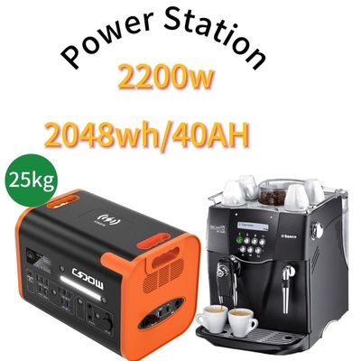 Stasiun Tenaga Surya Luar Ruang 2000W yang Disesuaikan dengan Colokan Standar AS dan Umur Panjang