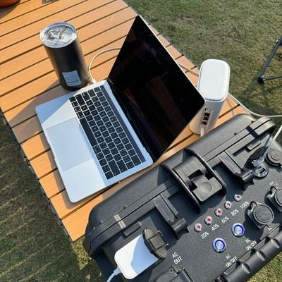 Home Portable Solar Generator dengan AC Output Current 15A Max 4000 Watt Power Station