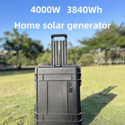 Penyimpanan energi di luar ruangan Baterai LiFePO4 4000W Panel Surya Portable Camping Power Station