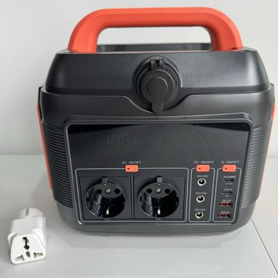 Stasiun pasokan energi darurat tenaga surya portabel 200W600W dengan output gelombang sinus