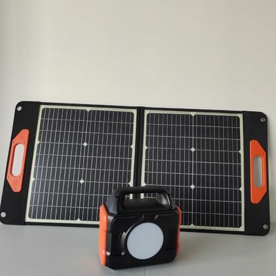 Pasar Amerika Utara Camping Dynamo Power Station dengan baterai lithium dan panel surya
