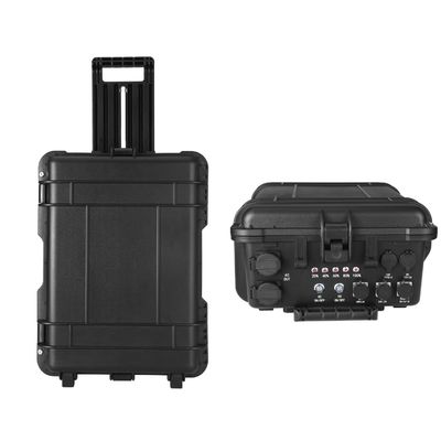 Semua Peralatan Hitam 3000W Darurat Portable Solar Drone Power Station Kapasitas Tinggi