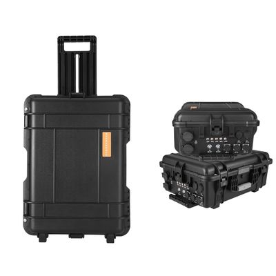 Semua Peralatan Hitam 3000W Darurat Portable Solar Drone Power Station Kapasitas Tinggi