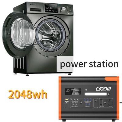 2000W/2200W/2048wh Stasiun Listrik Penyimpanan Energi Camping Portable dengan Inverter Gelombang Sinus Murni