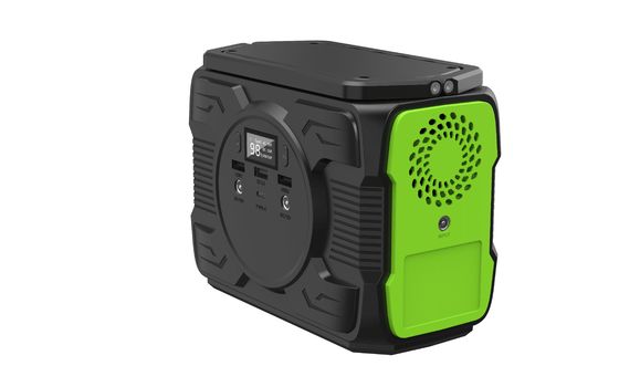High Mobility Portable Solar Power Station dengan lampu LED 4W tetap menyala dan output 200W