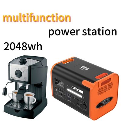 2200W/2048wh 40ah Outdoor Adventure Portable Power Station dengan dan Durable Life Span