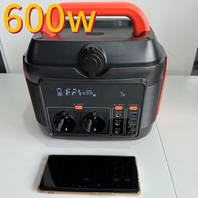 600W/576wh Pembangkit Listrik Surya Darurat Portable dengan Baterai Lithium di Preferensial
