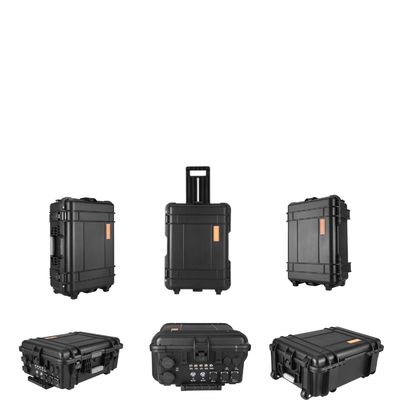 Stasiun listrik portabel darurat dengan lampu LED tahan led dan layar baterai
