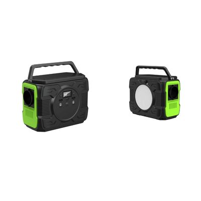 Stasiun Tenaga Surya Portable 200W dengan Lampu LED AC Output Power 5V-20V/2A Adaptor Input