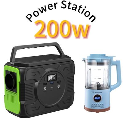 200W/173wh Lithium Battery Portable Solar Power Station dengan Ek5 Output 12V/200-300A