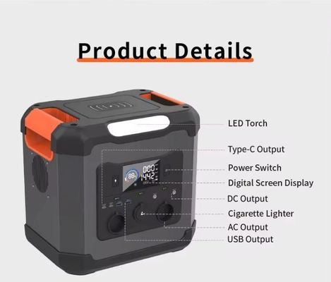 Inverter Inverter Bidirectional 1500W untuk Uav Rumah Outdoor Portable Power Station