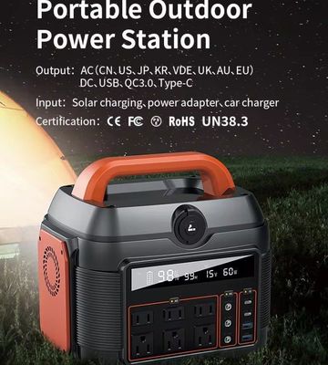 Keluarga Outdoor Camping Pembangkit Listrik Surya 600W dengan Baterai dan Pengisian Panel Surya
