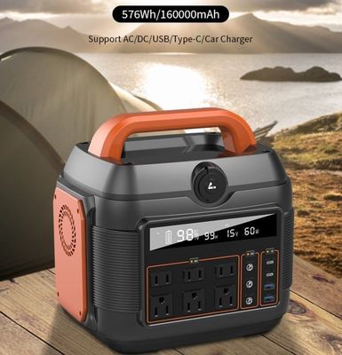 600W/576wh Pembangkit Listrik Darurat untuk Solusi Pasokan Listrik Luar dan Rumah