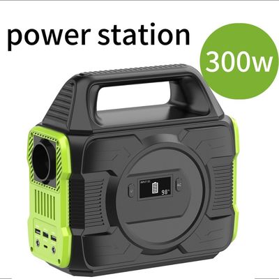 AC/DC Output Type 300W Portable Solar Power Station untuk keperluan luar ruangan dan rumah tangga