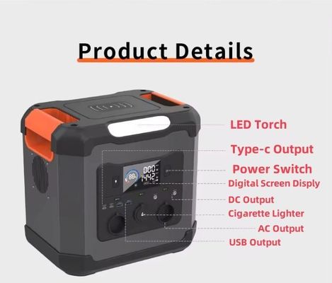 Portable 1500W/1344wh Solar Generator Portable Power Station untuk persiapan bencana