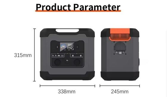 Portable 1500W/1344wh Solar Generator Portable Power Station untuk persiapan bencana